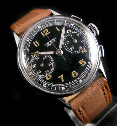 RECORD WW2 Military Pilot Chronograph
